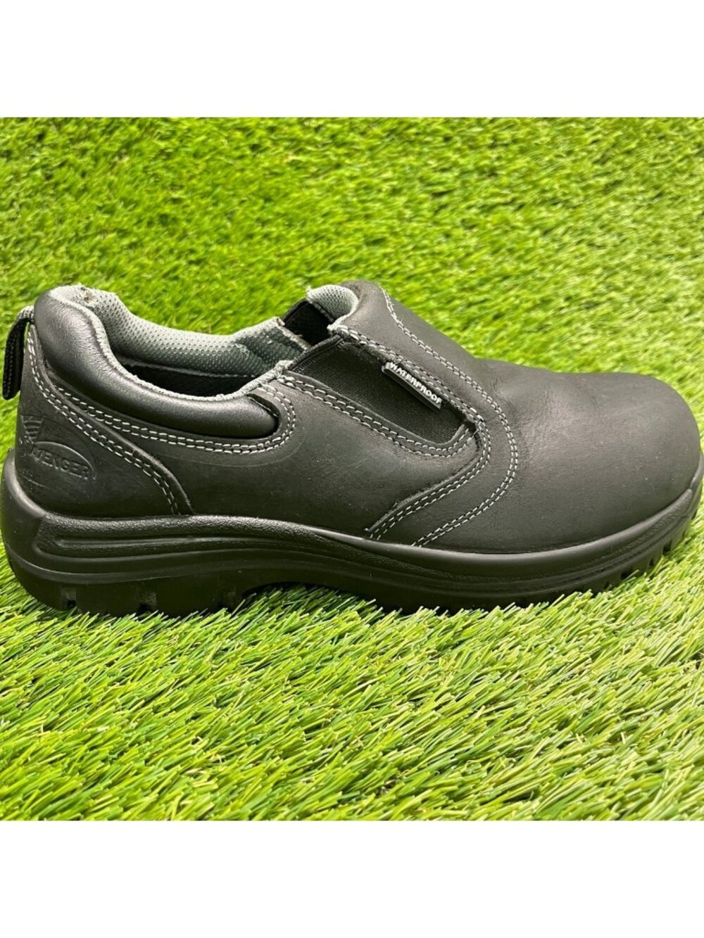 Avenger Foreman Womens Size 8D Black Composite Toe Safety Slip-On Work Shoes
